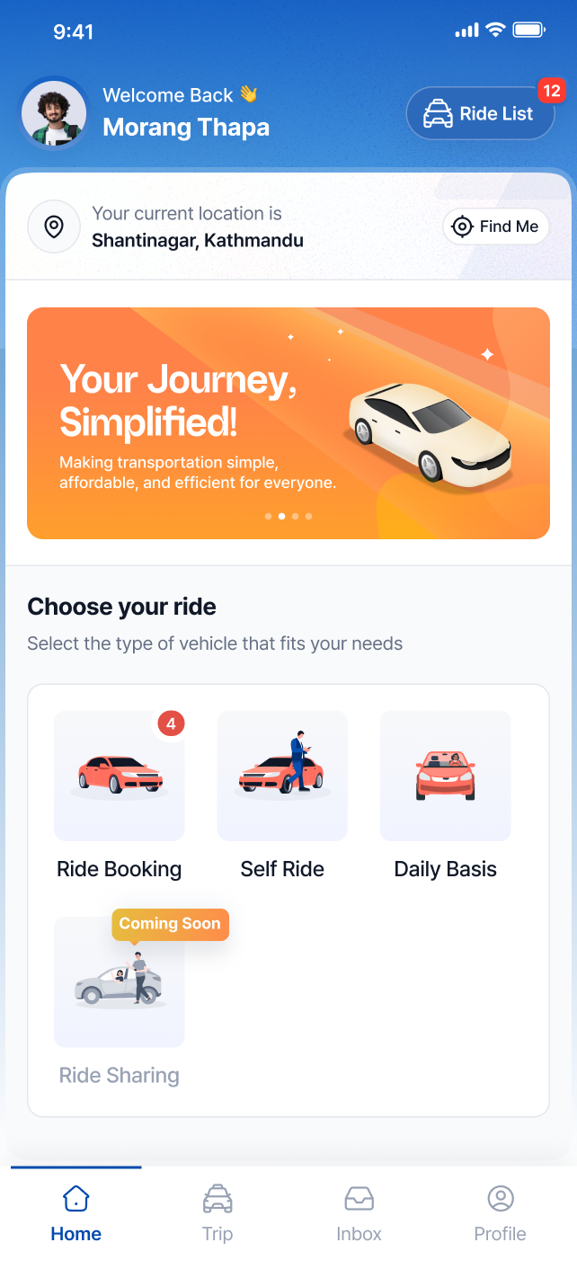 TRAVO App Carousel